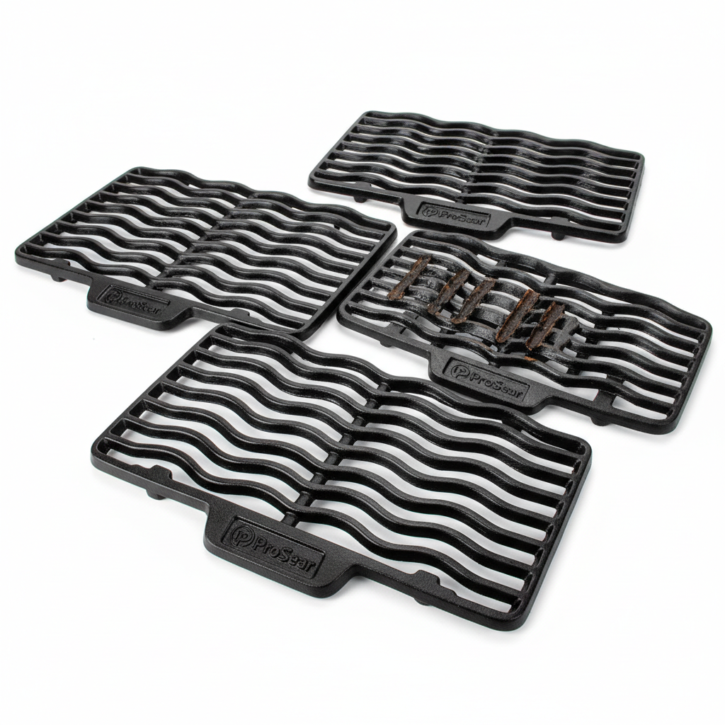 ProSear Cast Iron Replacement Grill Grates set of 3 with porcelain coating