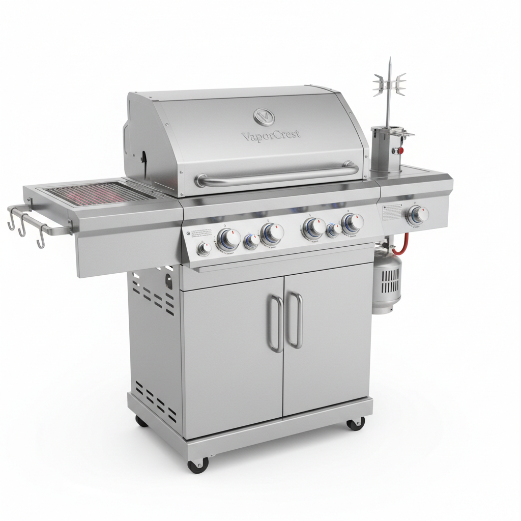 VaporCrest 5-Burner Freestanding Gas Grill